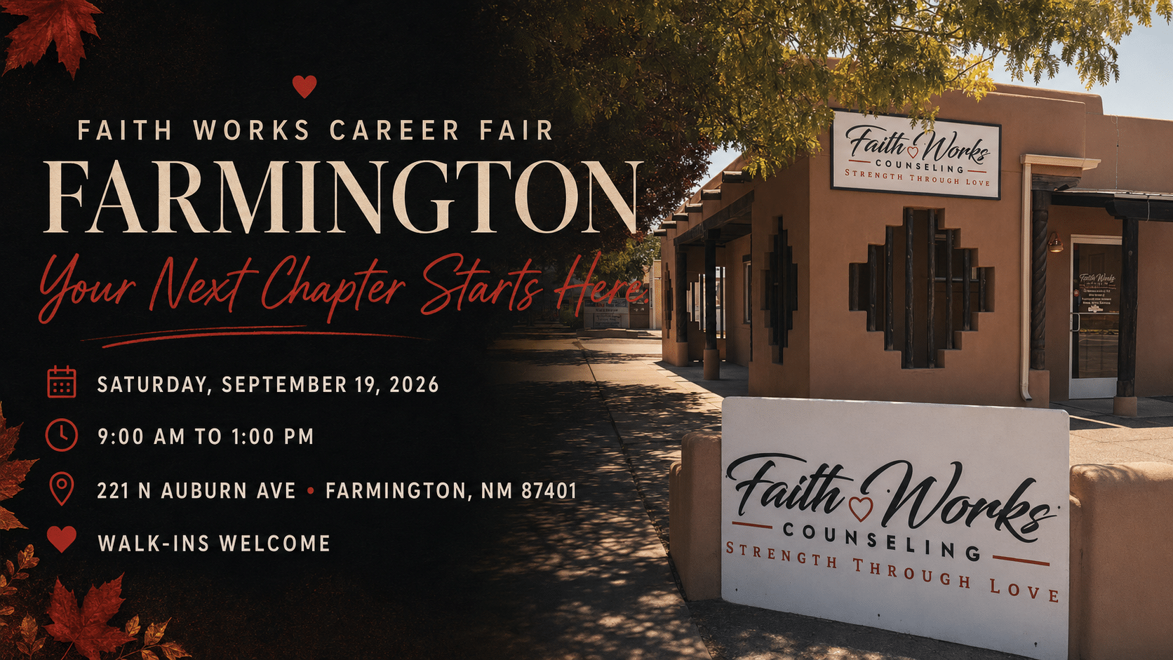 Farmington Career Fair 2026 at Faith Works Counseling